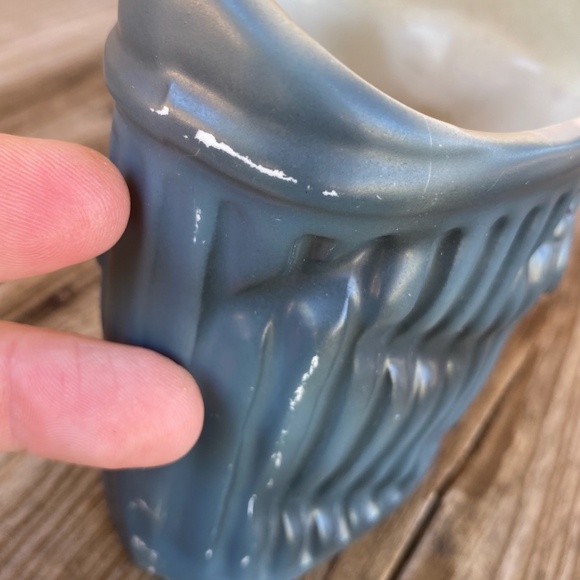 VTG 1960s Enesco Big Eyed Cat Vase Planter Desk Organizer - Picture 10 of 10